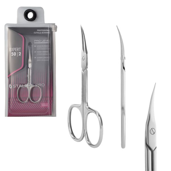 Staleks Pro Expert 50 Type 2 Professional Cuticle Scissors - Pack of 1 - Model SE-50/2