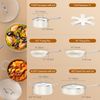 Ceramic Pots and Pans Set, Non Stick Cookware Sets 11 Pcs(Pfas PFOA PTFE FREE), 