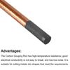 5Pcs Copper Coated Gouging Carbon Electrode Rods 8mm x 355mm