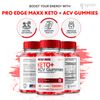 Pro Edge Maxx Keto ACV Gummies Maximum Strength Vitamin Formula, 180 Gummies