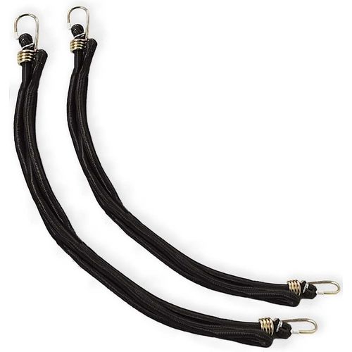 POLYPRO (2 Pack) Heavy-Duty 72" (183 cm) Black Bungee Cords | Rubber Tipped Hooks | Perfect for Travel & Adventure | Designed for Securing Cargo, Luggage, Camping, Outdoors