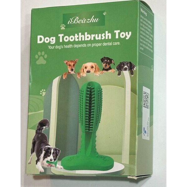 Dog Toothbrush Chew bite Toy Dental Oral Care Brush Rubber for Puppy, New