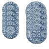 Atlantic Blue - Melamine/Plastic 10 Piece Dinner & Side Plate - Set for 5