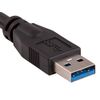 Cable Leader 6ft USB 3.0 Panel-Mount Type A Male to Type A Female Cable