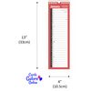2026 Slim One Column Month To View Spiral Bound Wall Planner Calendar