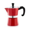 Bellemain Stovetop Espresso Maker Moka Pot (Red, 3 Cup)