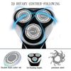 MAX-T Men Electric Razor, Rechargeable Wet & Dry Rotary Electric Shaver for Men (Black)