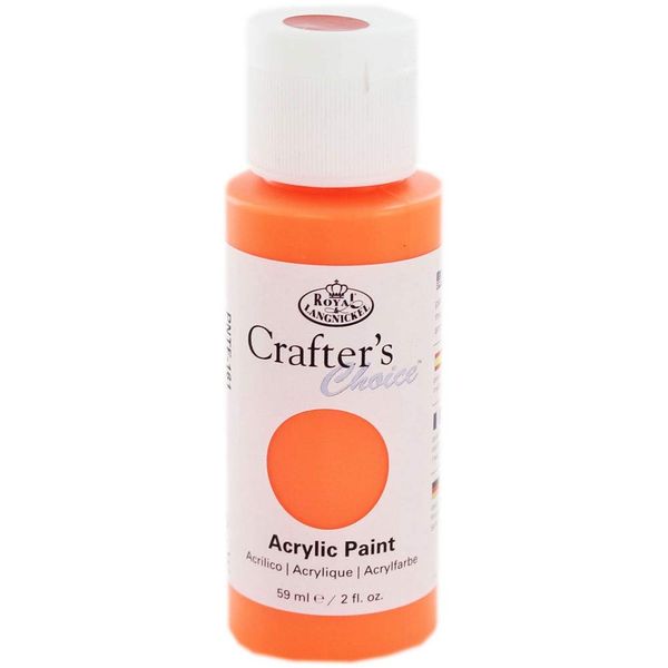 Royal & Langnickel Acrylic Paint - 59ml FLUORESCENT ORANGE YELLOW
