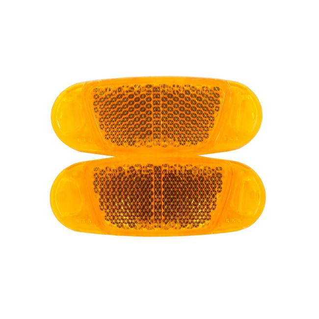 Captain Stag Y-4739 Wheel Reflector, Mini, Amber