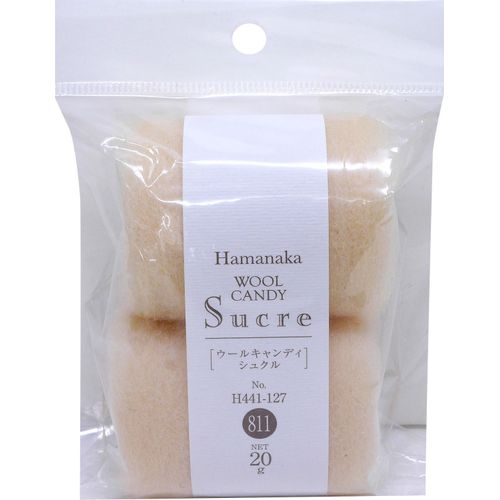 hamanaka Wool Felt Wool Candy syukuru Natural Blend Col. 811 Cream G H441 – 127 – 811