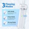 Water Flosser [Mini Cordless Portable] Oral Irrigator Water Teeth Cleaner Pick, Telescopic Water Tank, 3 Modes & IPX7 Waterproof, Home & Travel Water Flossers for Teeth, Braces Bridges Care.