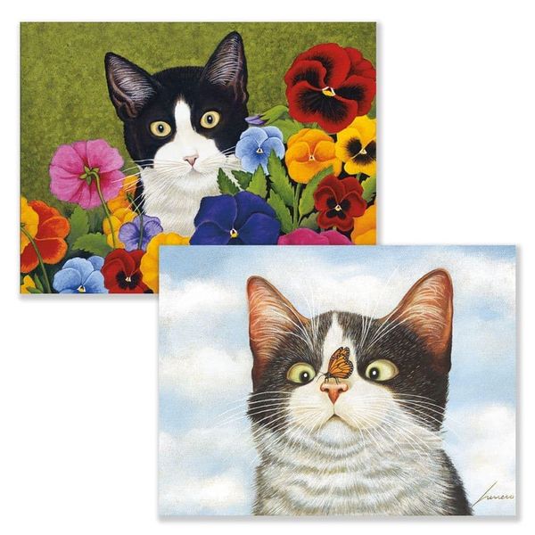Lang American Cat Deluxe Note Card Set by Lowell Herrero,
