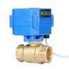 U.S. Solid 1/2" Motorized Ball Valve Brass Electrical Ball Valve DN15 with Full Port, 9-24V AC/DC, 2 Wire Auto Return Setup
