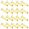 PATIKIL Brass Compression Insert, 40 Pack 5 mm Outer Diameter x 3 mm Inner Diameter Pipe Insert Pipe Support Compression Fitting Assortment Set for Water Oil Air Line