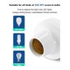 QIACHIP Remote Control Light Socket E26 E27 Bulb Socket Adapter, ZigBee Smart Light Holder Compatible with Alexa Echo Voice Control, Requires Zigbee Hub