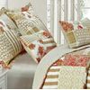3 PCS Patchwork Bedspread Quilted Bed Throw Single Double King Size Bedding Set (Alvina, Super King Size Bedspread Set)
