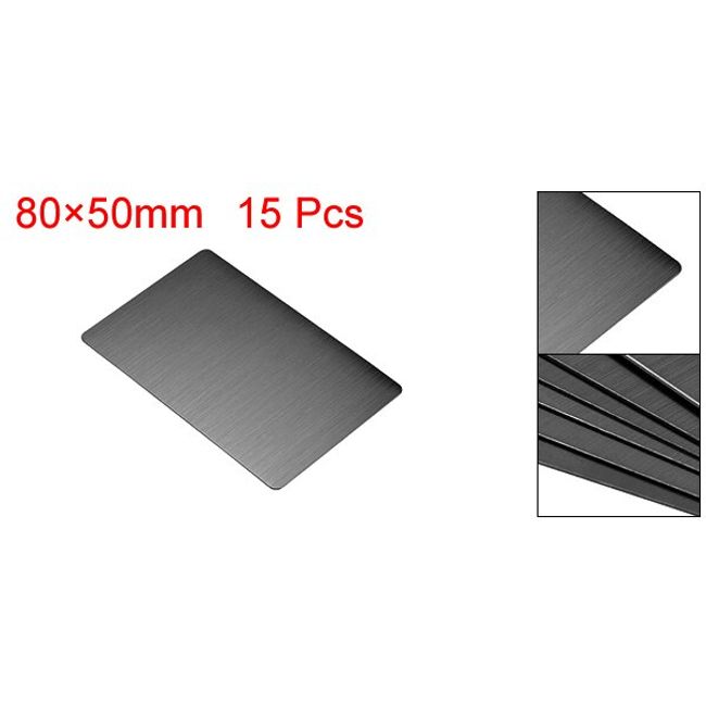 50Pcs/Set 0.4mm Thickness Metal Business Cards Diy Engraving DIY