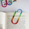 Rainbow Jumbo Paperclips, Set of 3, Acrylic, Multicolour