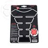 Black Segmented Gas Tank Pad Plain Universal Ninja ZX Sticker Protector Scratch