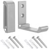 fogman Hanging Hook, Foldable, Wall Hook, Bag Hanger, Stylish, Set of 2 (Silver, Medium Size)