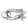 MAGIKON Traditional Brain Teaser, Classical Metal Horseshoe Puzzle (Silver, Normal)