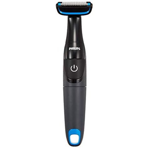 Philips Body Groomer, can be used in the bath (for the body), battery-operated, BG1022/15, black/blue