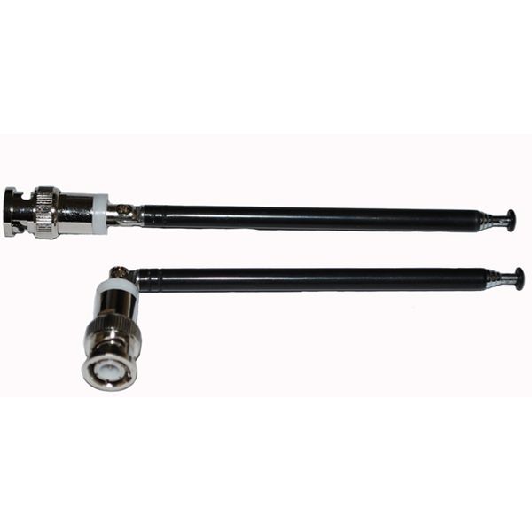 2pcs Telescopic Radio Scanner Antennas with BNC Connectors