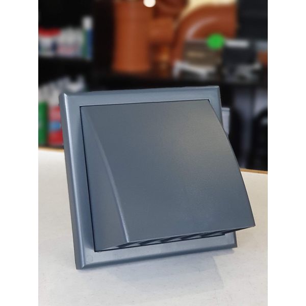4" - 100mm Anthracite Grey External Hooded Weather Proof Cowl