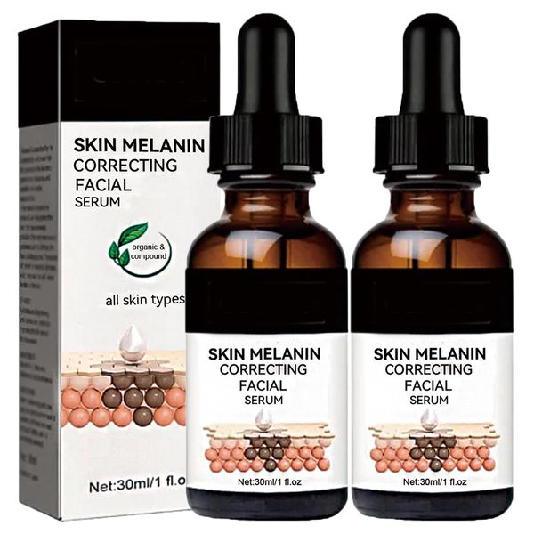 Dark Spots Correcting Facial Serum,2PCS Brightening Facial Serum,Rapid Dark Spot Correcting Serum,Improve Dry Skin & Smooth Skin,Brightening Serum,Dark Spot Remover Serum For Melanin Correcting