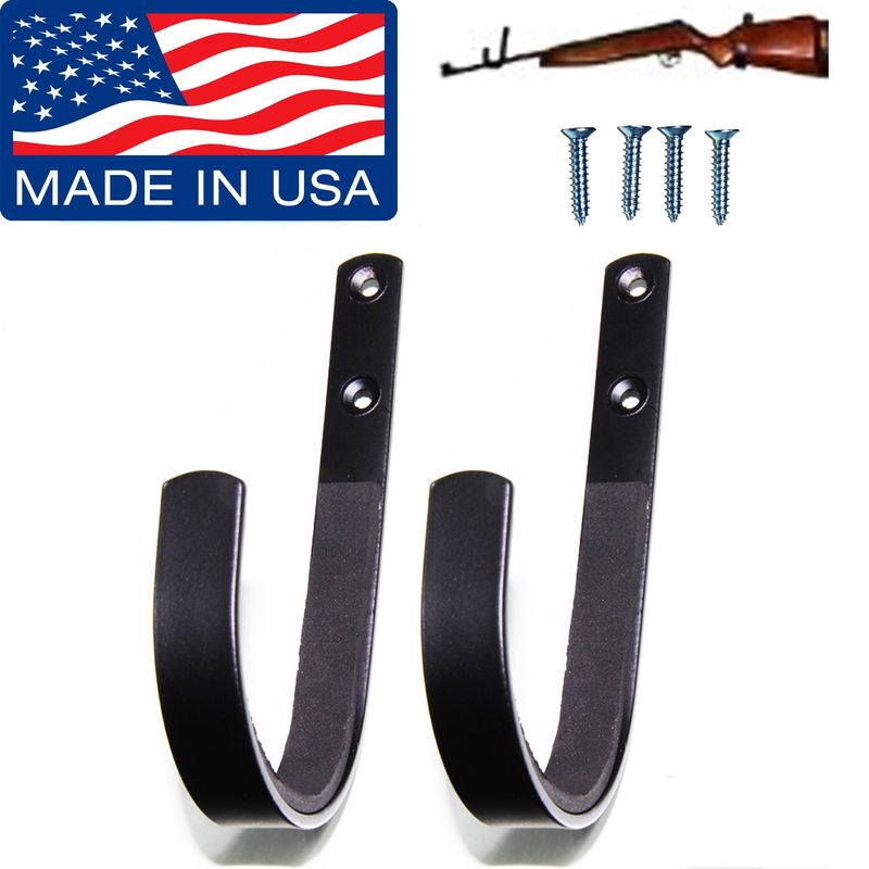 Pistol Hanger Wall Mount Gun Rack - Felt Lined Rifle Hanger For Shotgun ...