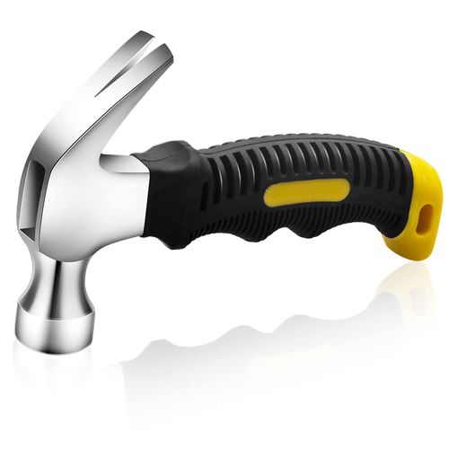 Claw Hammer, Mini Claw Hammer, Non-Slip 8 oz Carpenter's Hammer, Multifunctional Electrician Hammer Stubby Hammer for Repair, DIY, Woodwork