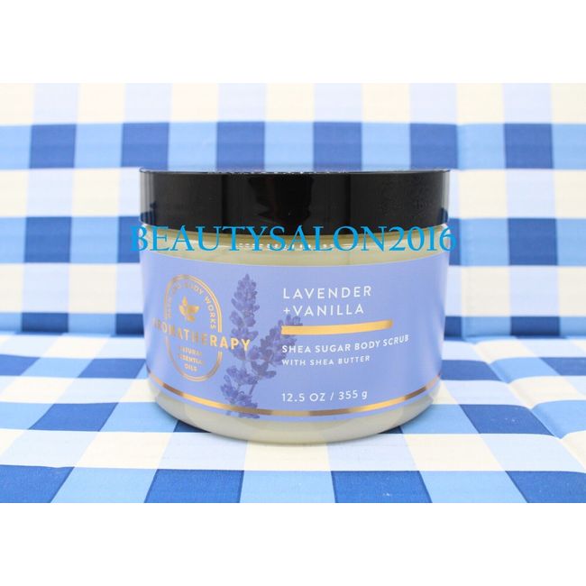 Bath and Body Works Aromatherapy LAVENDER VANILLA Shea Sugar Body Scrub 12.5 OZ