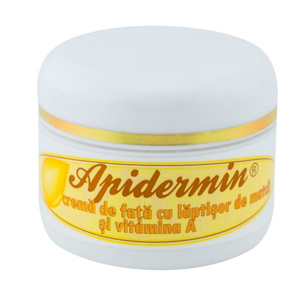 APIDERMIN FACE MOISTURIZER CREAM WITH ROYAL JELLY & VITAMIN A - Dry, Tired & Wrinkled skin by Apidermin