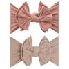 Baby Bling 2PK FAB-BOW-OUS®: putty + blush