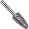 Carbide Bur - Tree Shape, DBL Cut 7/16" x 1" x 1/4" Shank - SF-4