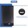[with Frame] Vvsialeek New LCD Touch Screen Digitizer Assembly for Tab M8 4th [6.2 inch] with Technical Repair Tools Kit- Fingerprint Function