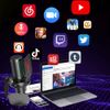 Condenser USB Gaming Microphone Streaming Podcasting Recording for Mac & Windows