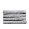 Catherine Lansfield Quick Dry Cotton 4 Pack Face Cloth Grey