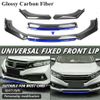 Carbon Fiber Look Car Front Bumper Splitter Lip Spoiler Universal Kit Protector