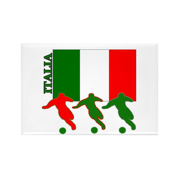 CafePress Italia Soccer Rectangle Magnet, 2"x3" Refrigerator Magnet