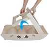 4 Non-slip Steps Dog Ladder Support Frame for High Bed Foldable Pet Stairs