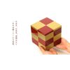 5 Dimension Three Tier Well, Checkered Gold (Vermillion)