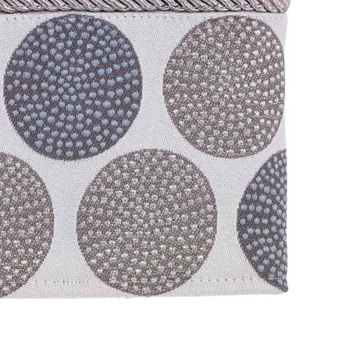 Avanti Linens - Hand Towel, Soft & Absorbent Cotton Towel (Dotted Circles Collection, Mineral)