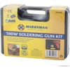 New 100W Soldering Gun KIT in CASE Plug Bright LAMP 230V Electrical Tools Tips