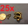 25  sets - (S) latch hook Hinge small mini  Antique wood box Catch Decorative A7