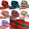 Tartan Ribbon 25mm x 10M - Green/Blue