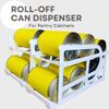 2 Sets Automatic Roll-Off Can Dispenser Storage Organizer For Pantry Cabinet