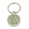 CJoL - Stainless Steel Round St Christopher Keyring In Gift Box