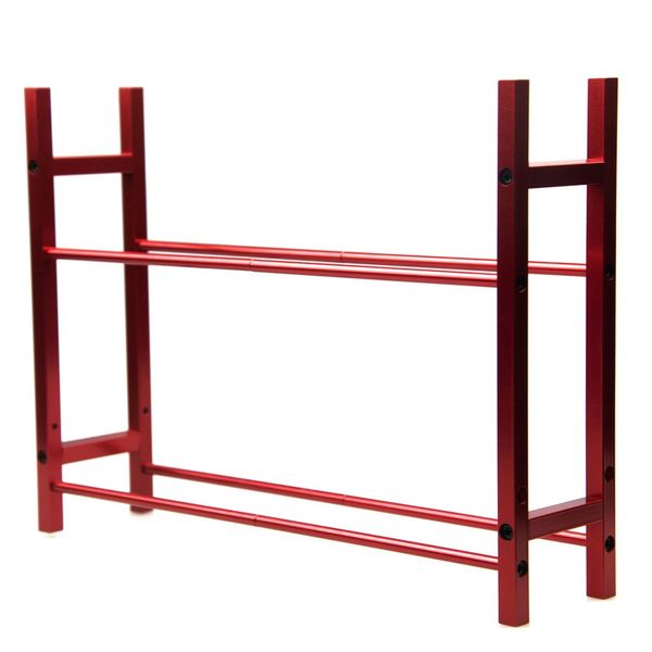 1/10 RC Car Tire Rack Wheel Holder Tire Storage Shelf (Red)