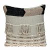 Parkland Collection Taj Transitional Beige Throw Pillow Beige 18" x 18"